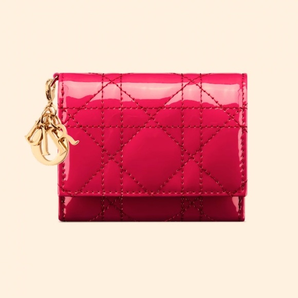 Brand New Lady Dior Lotus Wallet - Picture 6 of 12